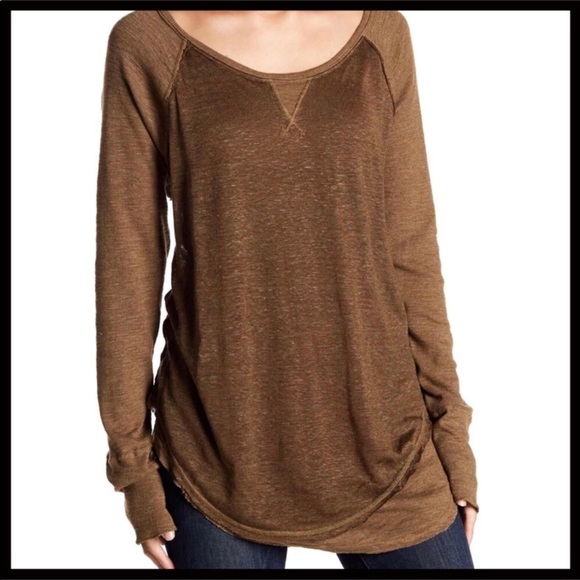 FREE PEOPLE LONG SLEEVE KNIT TUNIC PULLOVER TOP - Picture 6 of 8